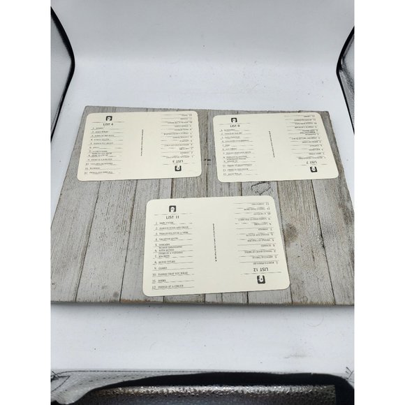 Vintage 1988 Scattergories Game Replacement Boards papers lists set of 2 - Picture 5 of 10